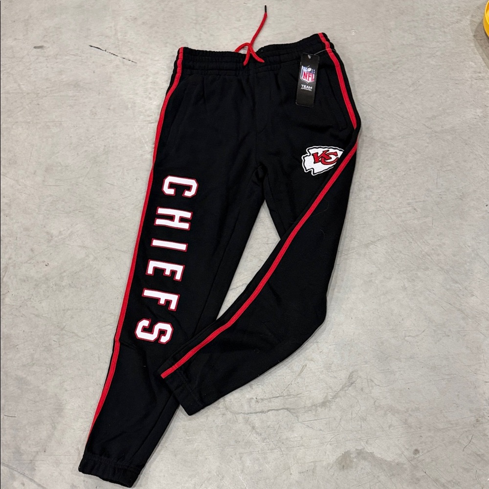 NFL Kids Black and Red Chiefs Joggers